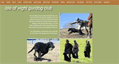 Desktop Screenshot of iw-gundog-club.org.uk