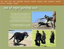 Tablet Screenshot of iw-gundog-club.org.uk
